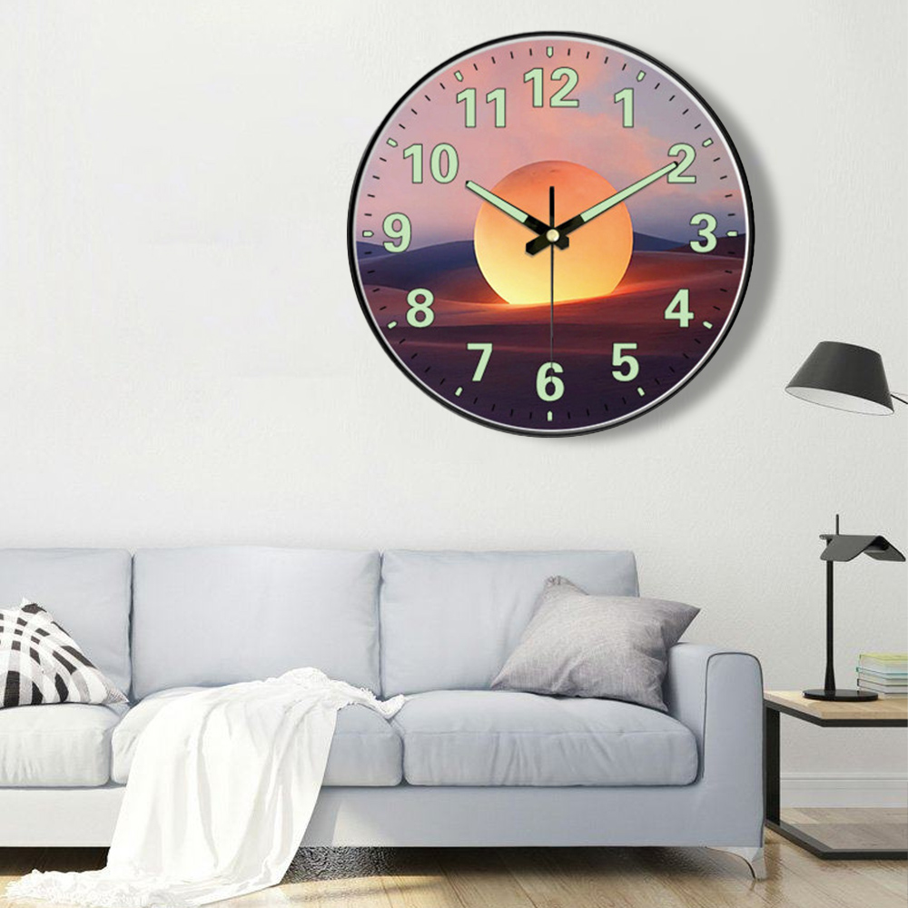 1pc Fashion Luminous Wall Cloc - Luxury Lifestyle Dark ulasan dan harga