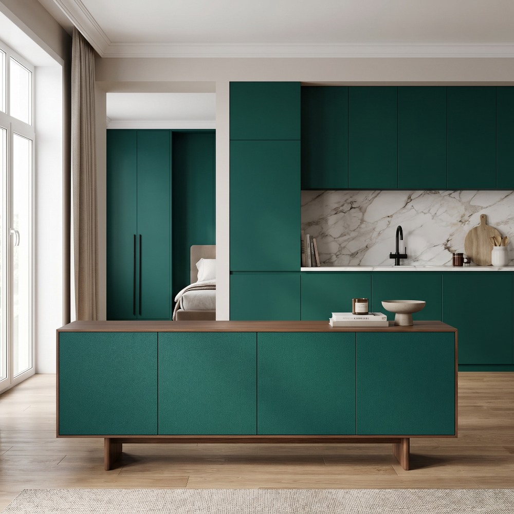 Luxury Matte Emerald Green PVC - Luxury Lifestyle Wallpaper ulasan dan harga