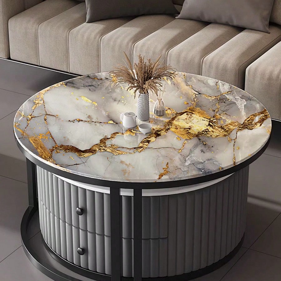 1roll Waterproof Marble Peel a - Luxury Lifestyle Wallpaper ulasan dan harga