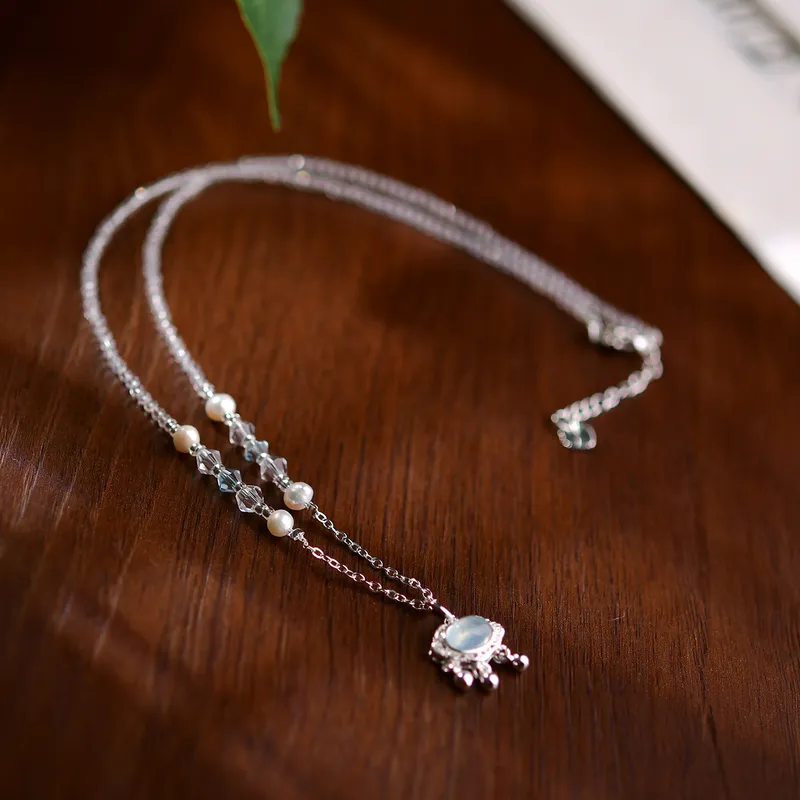 Aquamarine Necklace New Nation - Luxury Lifestyle Niche ulasan dan harga